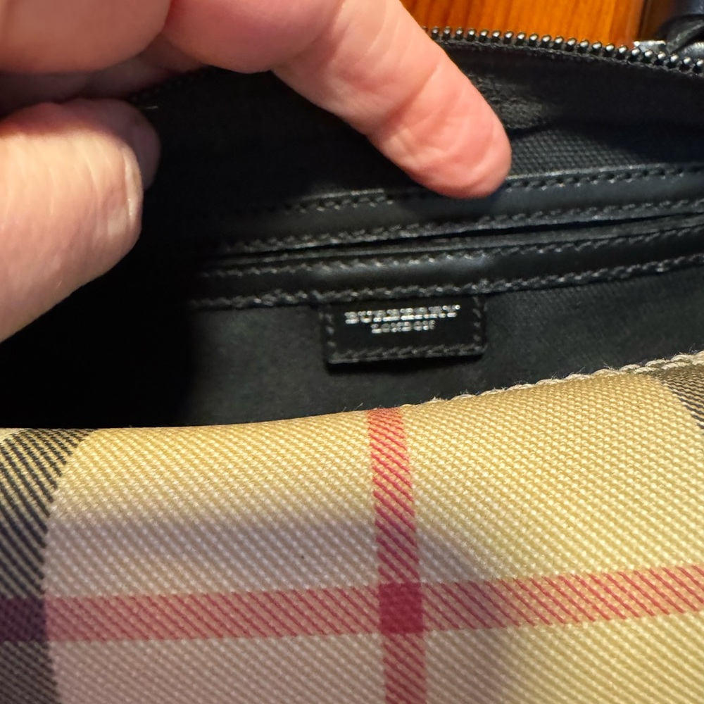 Burberry Tan and Black Plaid Speedy Satchel - Picture 7 of 13